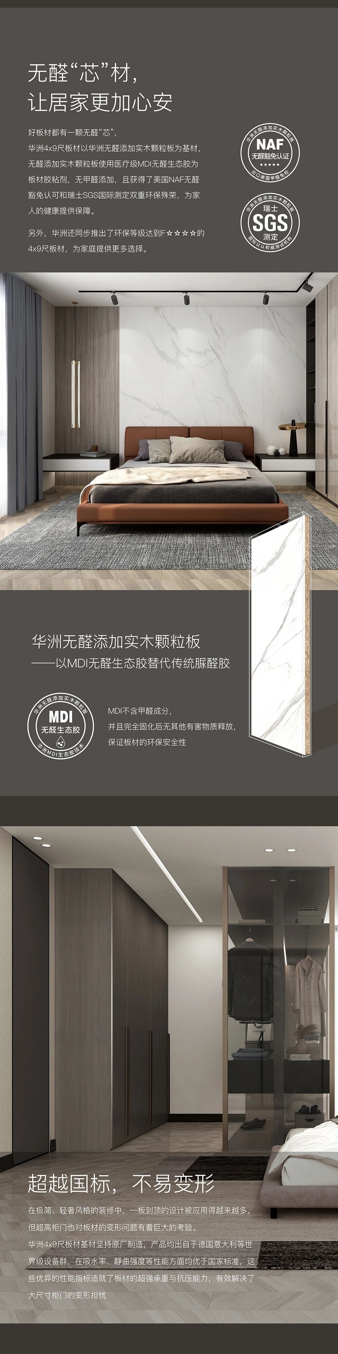 新品發(fā)布  華洲Max+板材系列，享受一板到頂?shù)耐昝?圖3)